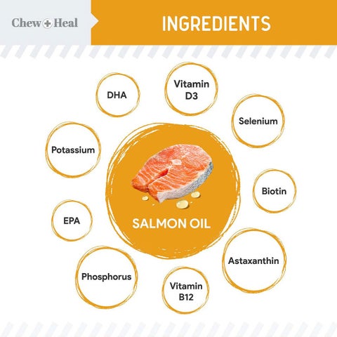 Chew + Heal Norwegian Oil Salmon Supplement For Healthy & Happy Fur 237ml