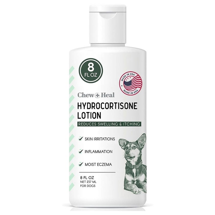 Chew + Heal Hydrocortisone Topical Lotion For Dogs 237ml