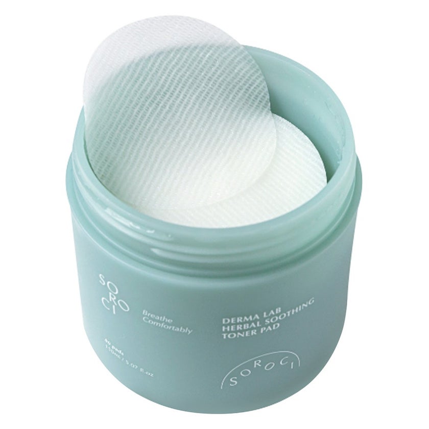 Soroci Derma Lab Herbal Soothing Toner Pads 150ml, Pack of 80's