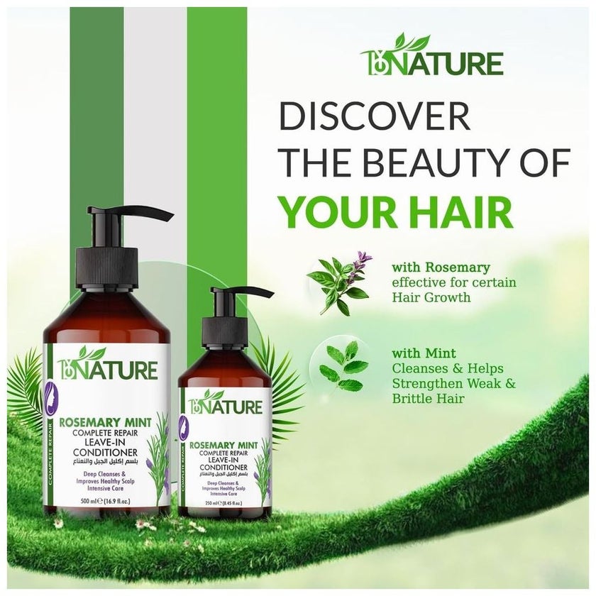 ByNature Rosemary Mint Leave In Conditioner 250ml