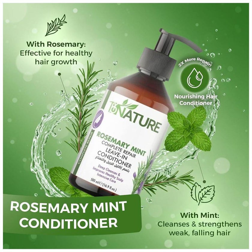 ByNature Rosemary Mint Leave In Conditioner 500ml