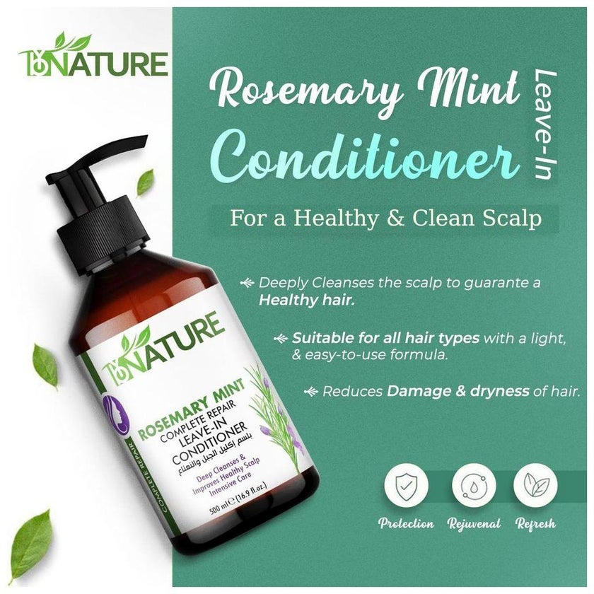 ByNature Rosemary Mint Leave In Conditioner 500ml