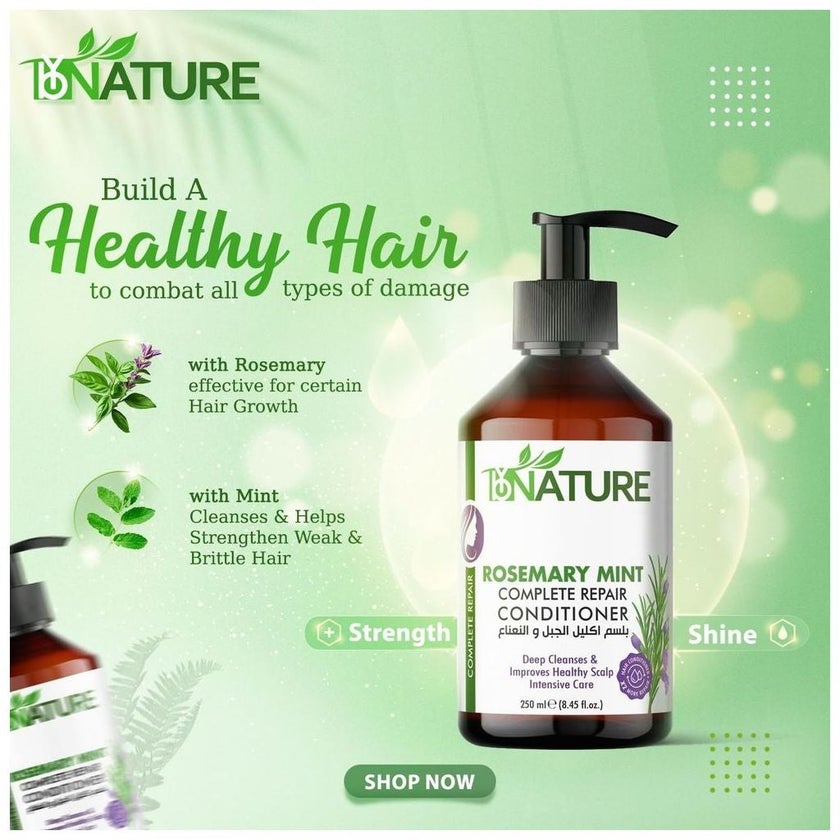 ByNature Rosemary Mint Conditioner 250ml