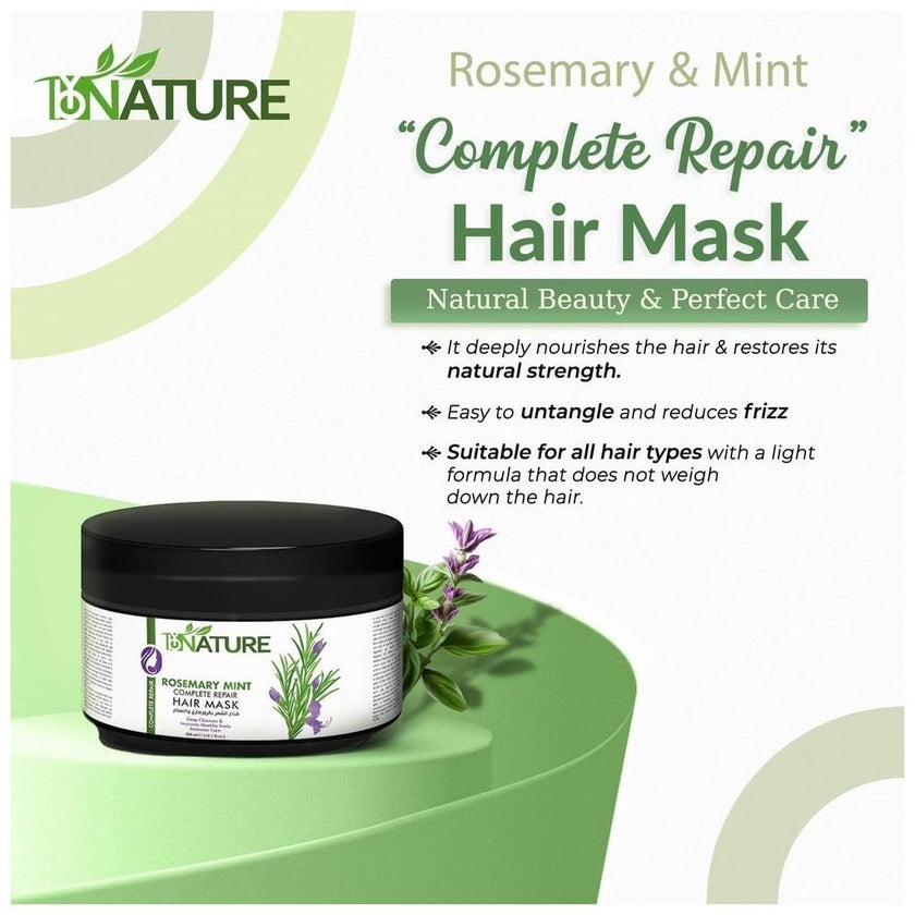 ByNature Rosemary Mint Hair Mask 300ml
