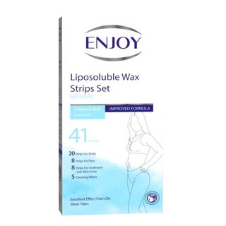 Enjoy Liposoluble Natural Wax Strips Set, Pack of 41's