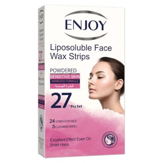 Enjoy Liposoluble Powdered Face Wax Strips, Pack of 27's