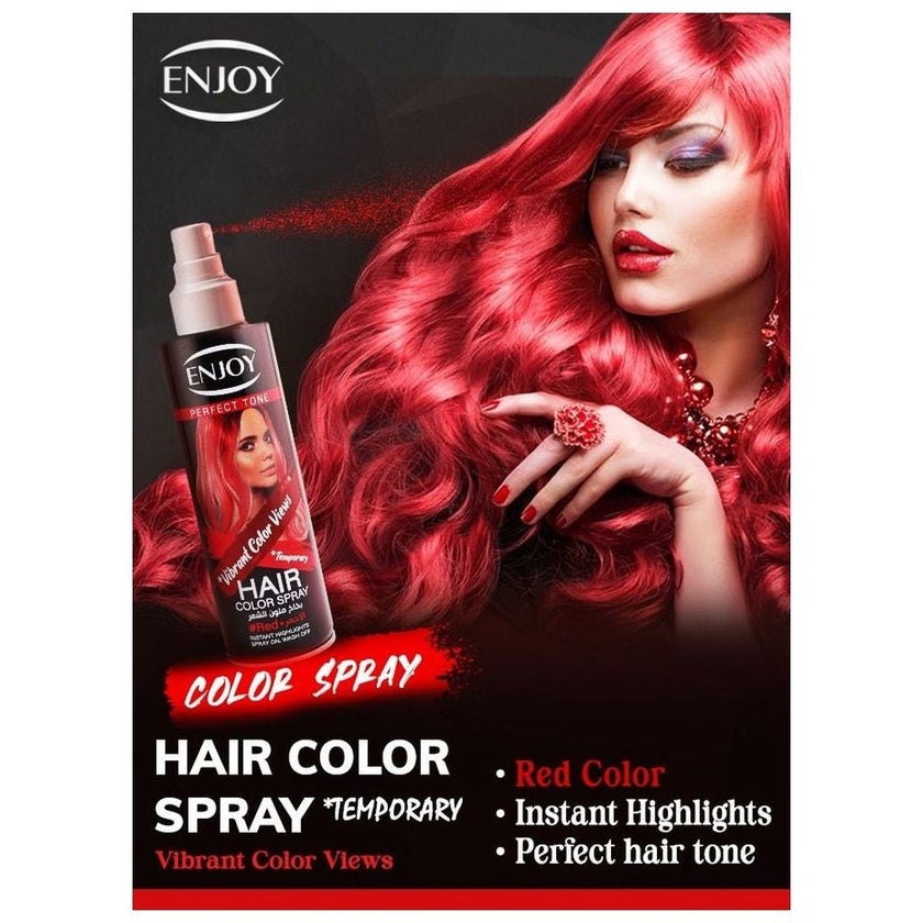 Enjoy Hair Color Spray 150ml - Red