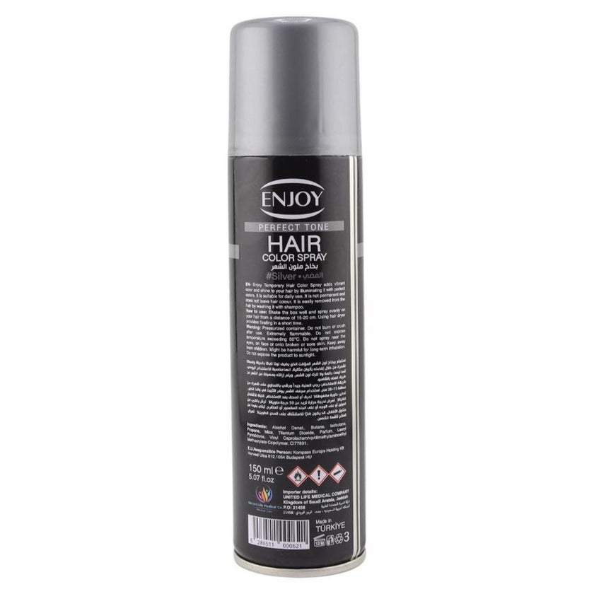 Enjoy Hair Color Spray 150ml - Silver