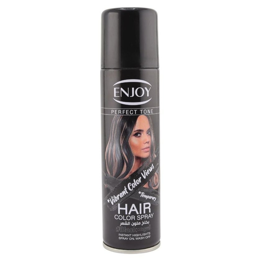Enjoy Hair Color Spray 150ml - Black Color