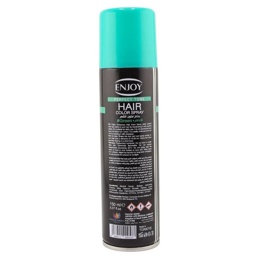 Enjoy Hair Color Spray 150ml - Green Color