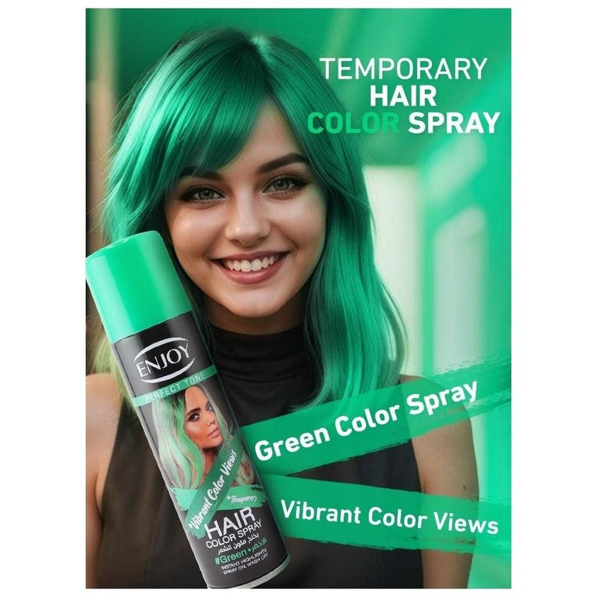 Enjoy Hair Color Spray 150ml - Green Color