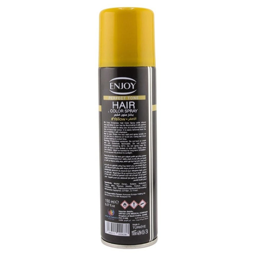 Enjoy Hair Color Spray 150ml - Yellow Color