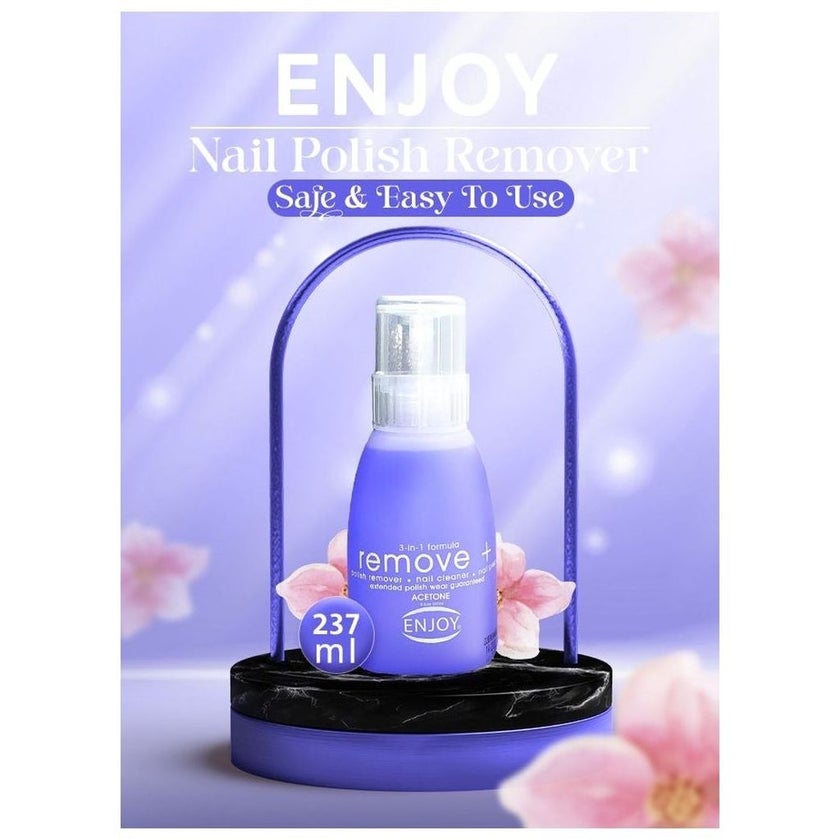 Enjoy Remove+ Acetone Nail Polish Remover 237ml