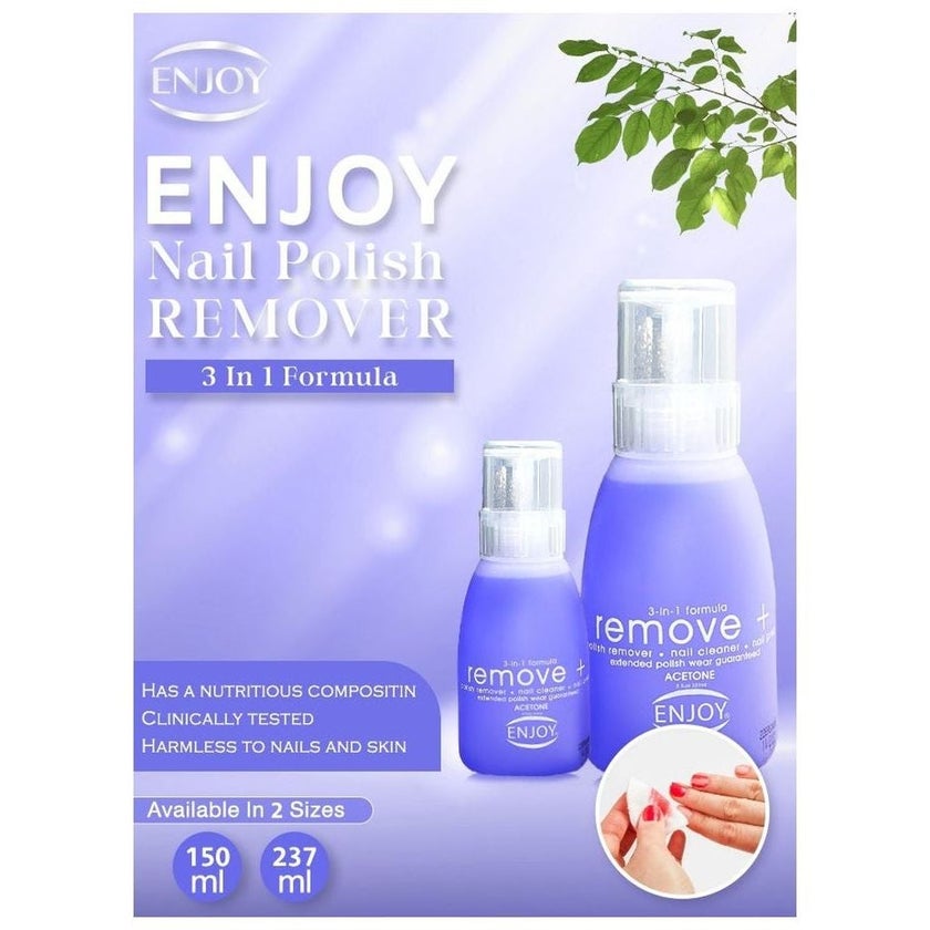 Enjoy Remove+ Acetone Nail Polish Remover 237ml