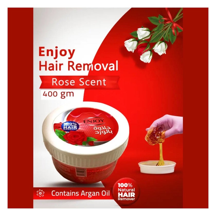 Enjoy Advanced Rose Hair Removal Wax 400g