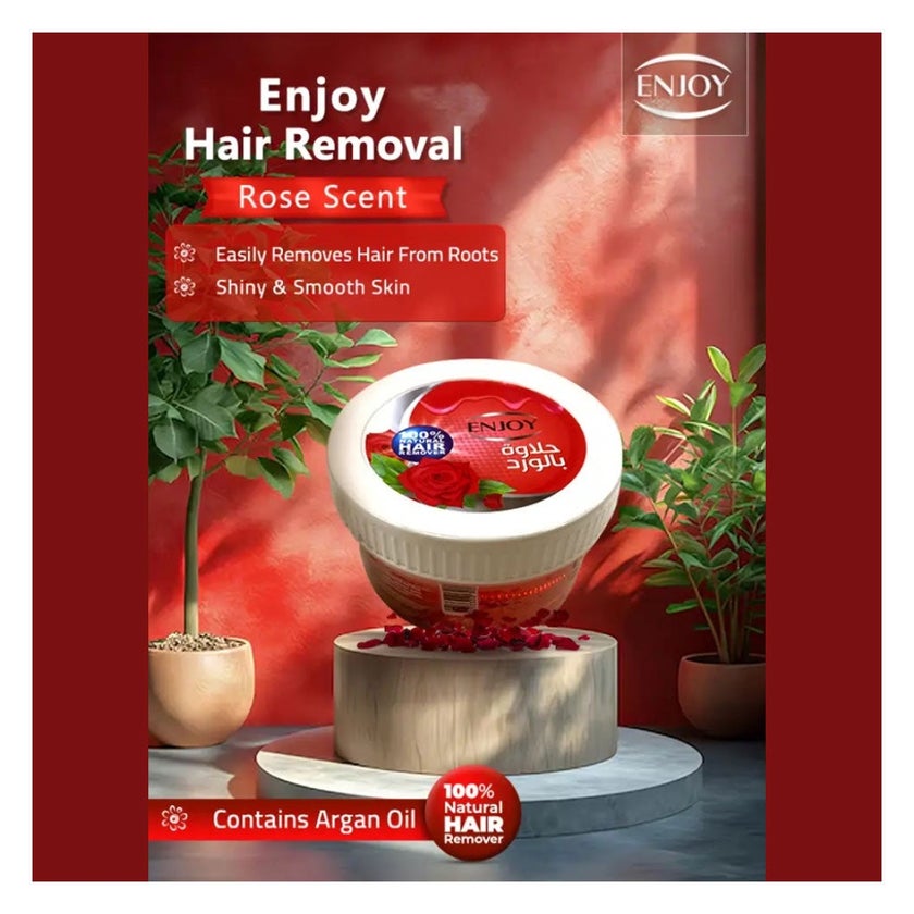 Enjoy Advanced Rose Hair Removal Wax 400g