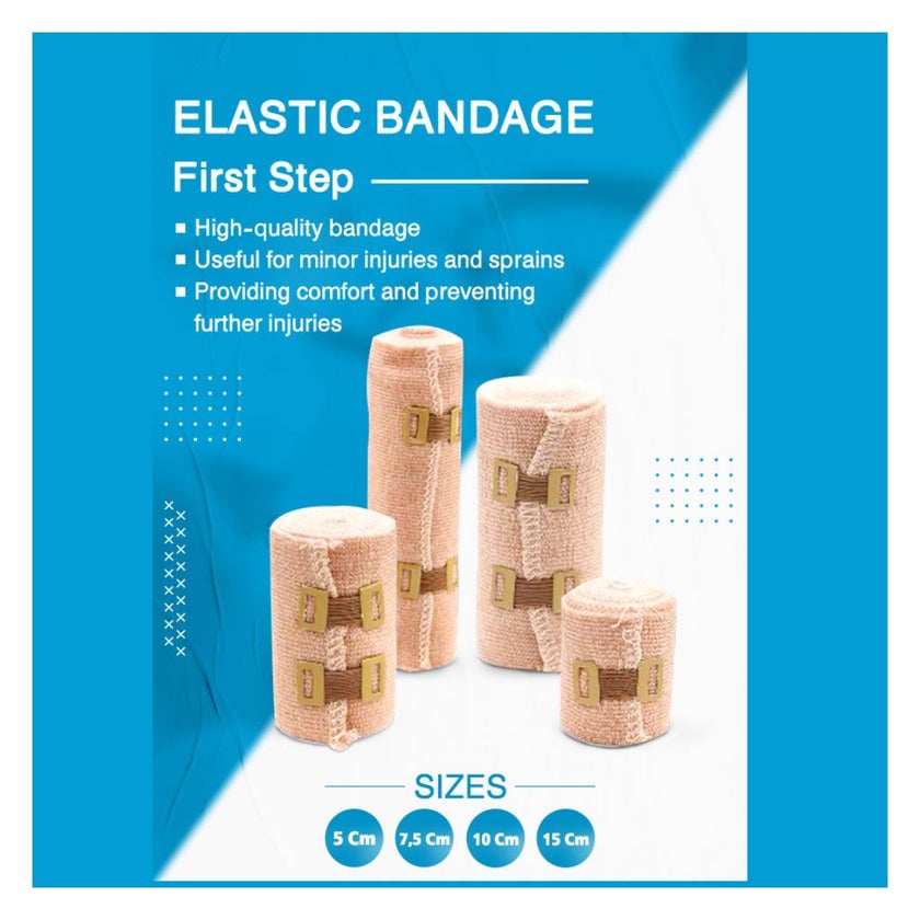 First Step Plus Elastic Bandage, Size 10cm x 4.5m