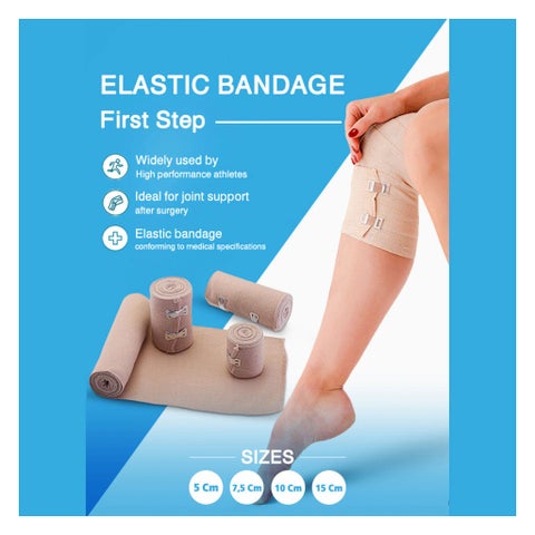 First Step Plus Elastic Bandage, Size 7.5cm x 4.5m