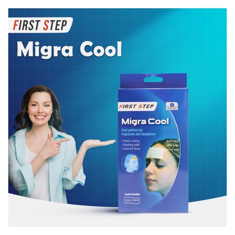 First Step Migra Cool Patches For Headache & Migraine, Pack of 4's