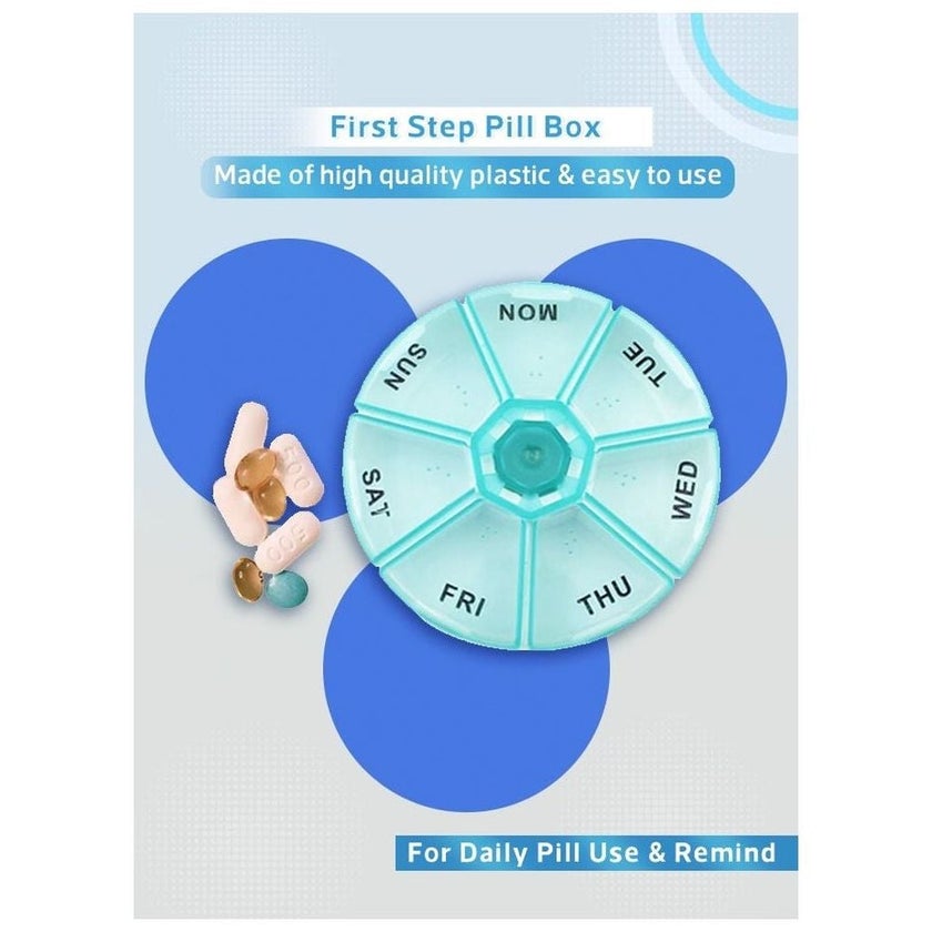 First Step Pill Box For Weekly Medication Planner
