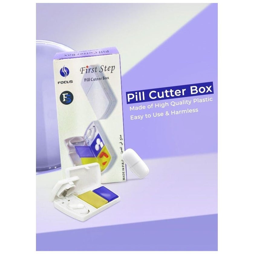 First Step Pill Cutter Box, Multi Color