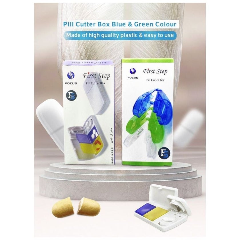 First Step Pill Cutter Box, Multi Color