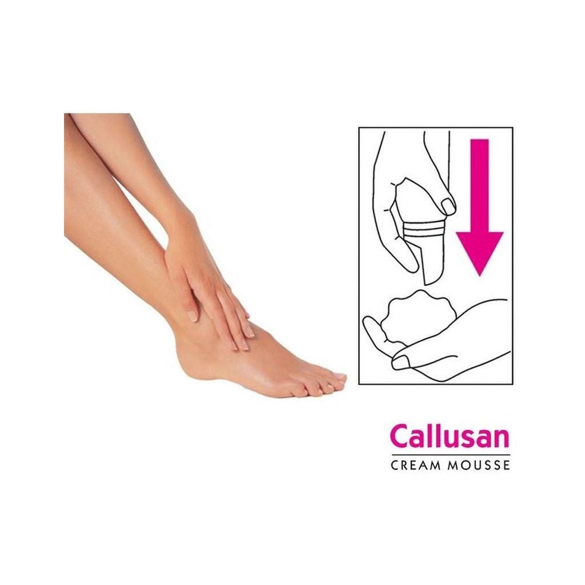 Callusan Fresh Mousse Foot Cream For Damp & Sweaty Feet 125ml
