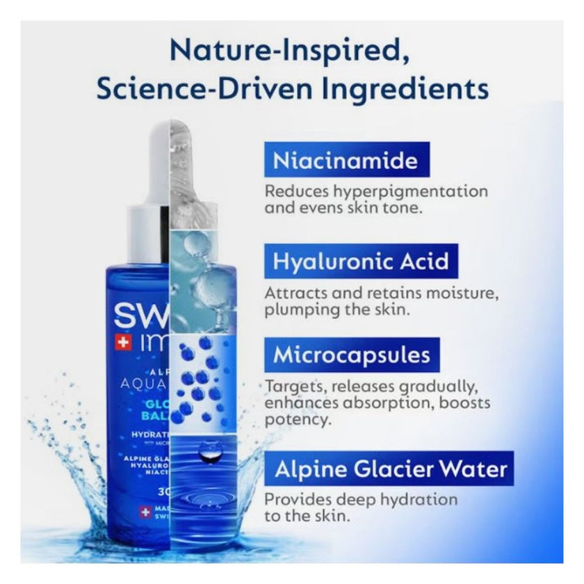 Swiss Image Alpine Aquaboost Glow & Balance Hydrating Serum 30ml