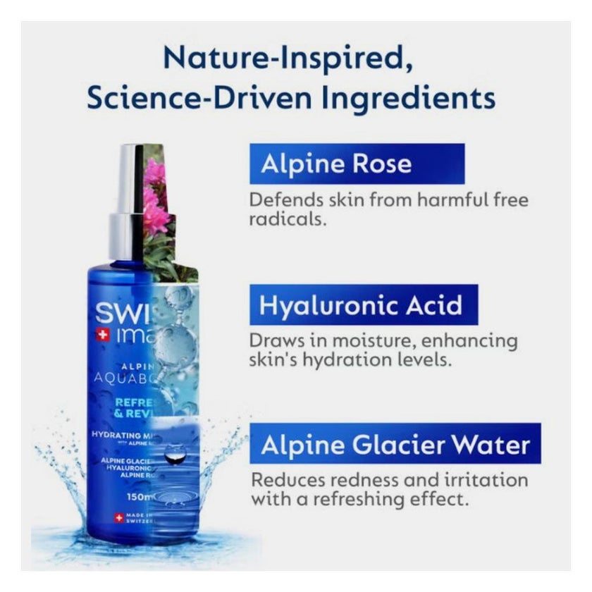 Swiss Image Alpine Aquaboost Refresh & Revive Hydrating Mist Toner 150ml