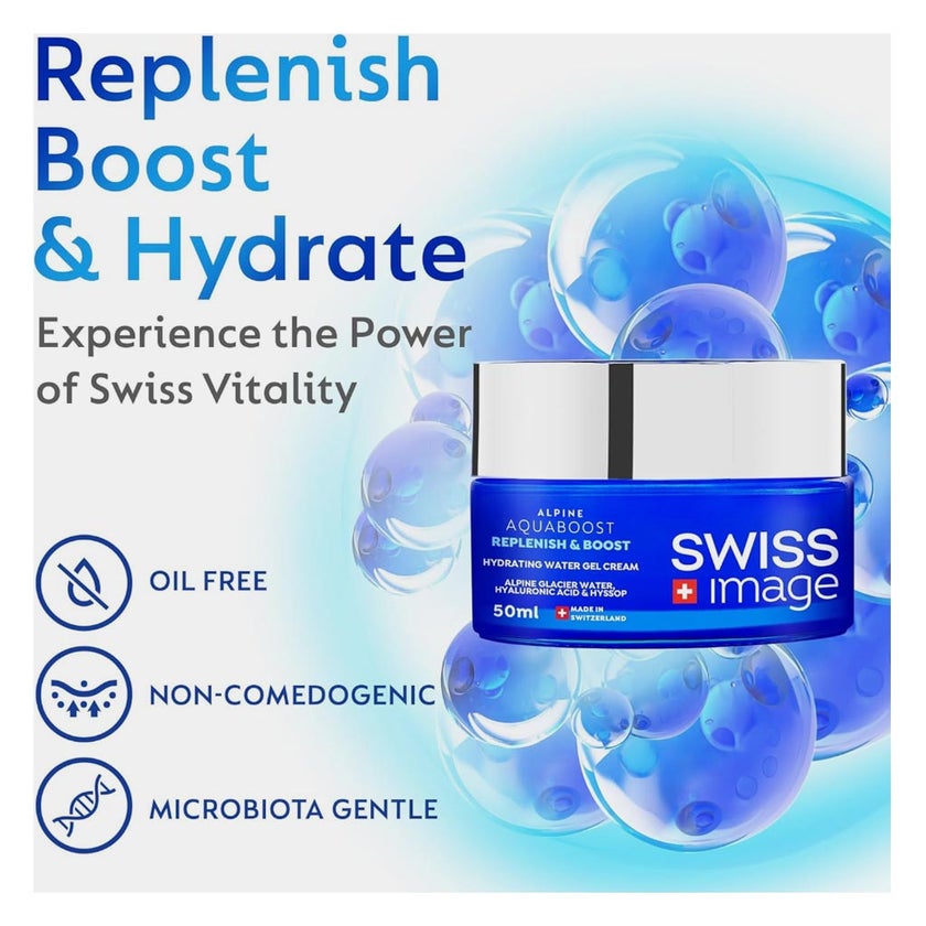 Swiss Image Alpine Aquaboost Replenish & Boost Hydrating Water Gel Cream 50ml