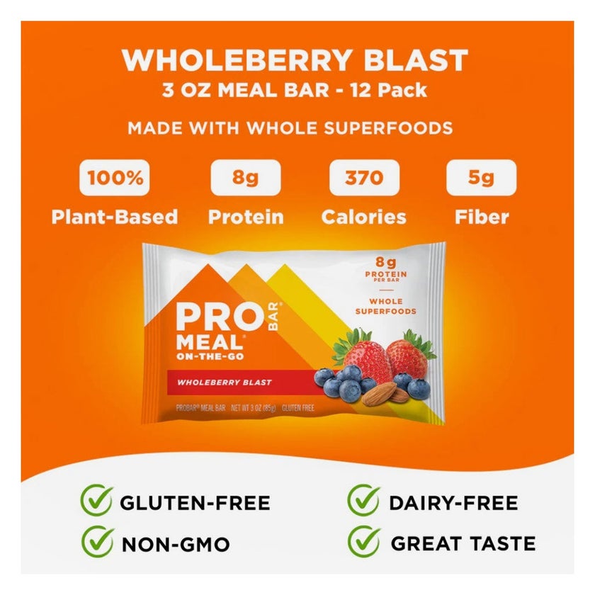 Probar Meal Wholeberry Blast Protein Bar 85g