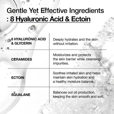 Anua 8 Hyaluronic Acid Moisturizing Gentle Gel Cleanser 150ml
