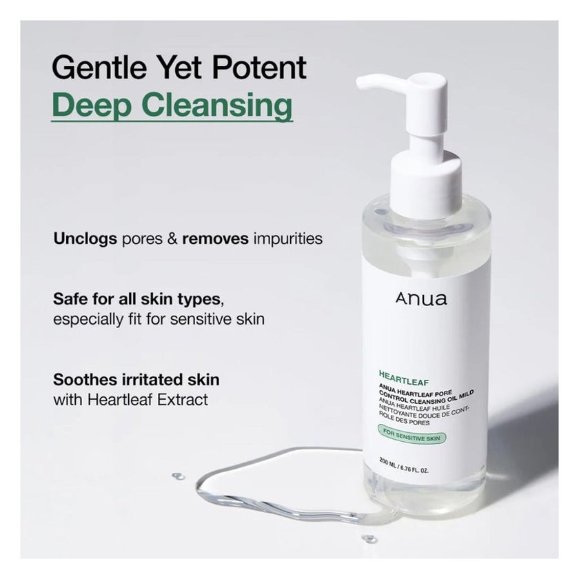 Anua Heartleaf Pore Control Mild Cleansing Oil 200ml