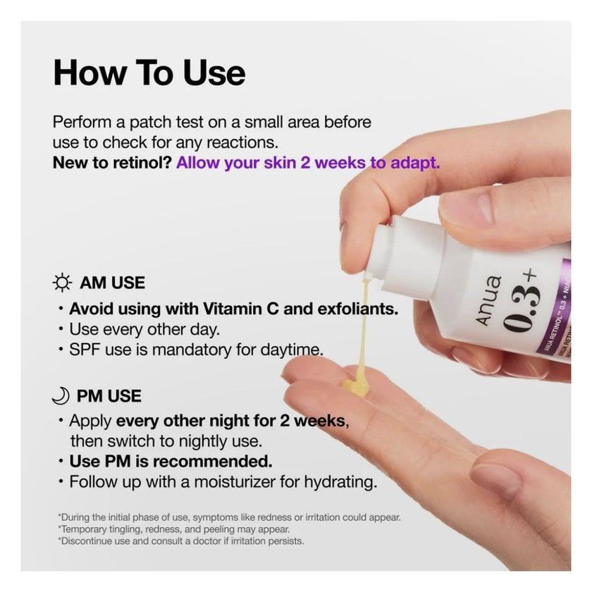 Anua Retinol 0.3 + Niacin Skin Renewing Serum 30ml