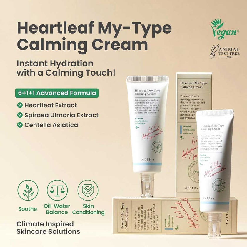 Axis-Y Heartleaf My Type Calming Skin Repair Cream 60ml