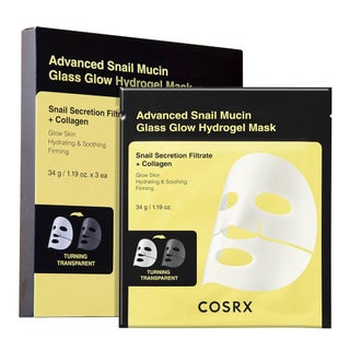 Cosrx Advanced Snail Mucin Glass Glow Hydrogel Mask 34g, Pack of 3's