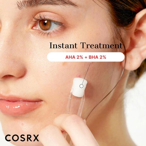 Cosrx AHA 2% BHA 2% Blemish Treatment Serum 50g - 60 Cotton Balls
