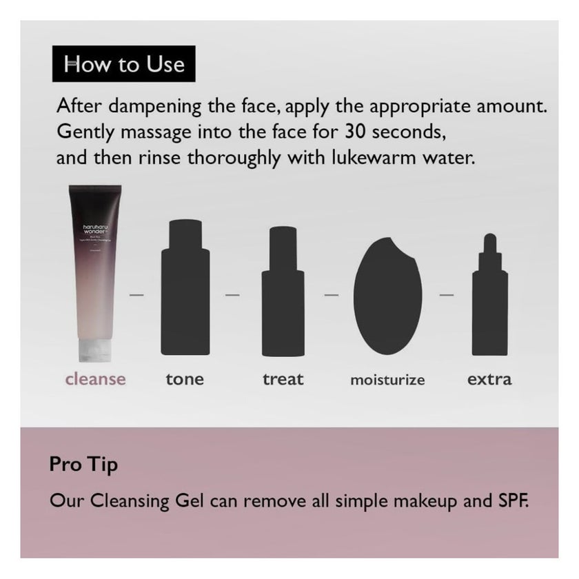 Haruharu Wonder Black Rice Triple AHA Gentle Cleansing Gel 100ml