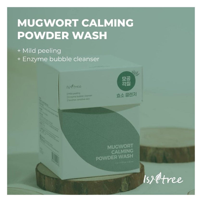 Isntree Mugwort Calming Powder Wash 25g, Pack of 25's