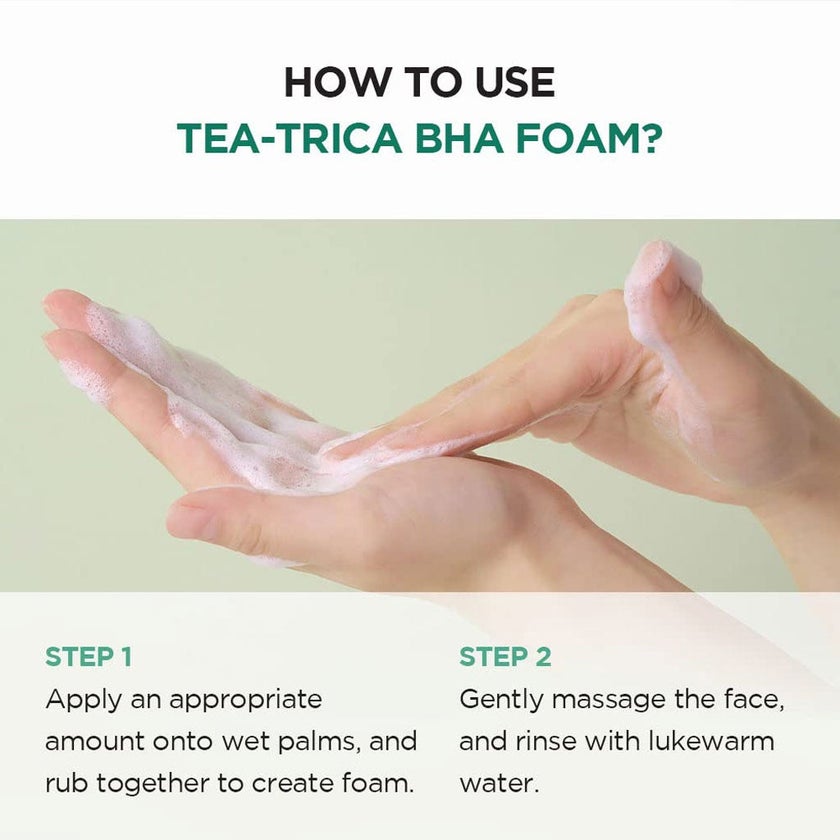 Skin1004 Madagascar Centella Tea-Trica BHA Cleansing Foam 125ml