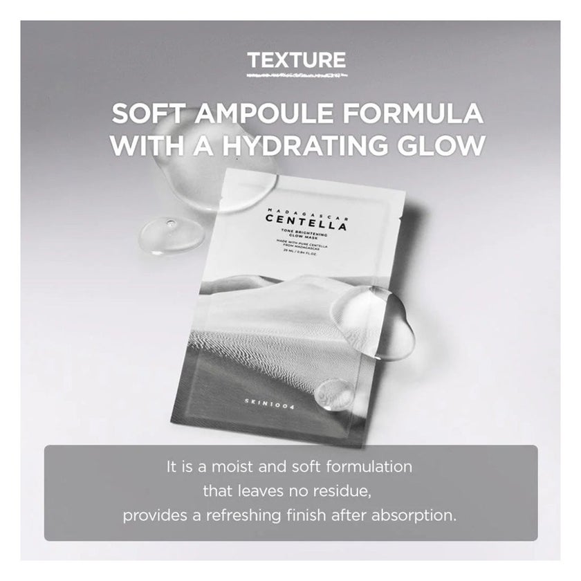Skin1004 Madagascar Centella Tone Brightening Glow Face Sheet Mask 25ml