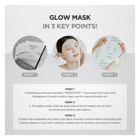 Skin1004 Madagascar Centella Tone Brightening Glow Face Sheet Mask 25ml