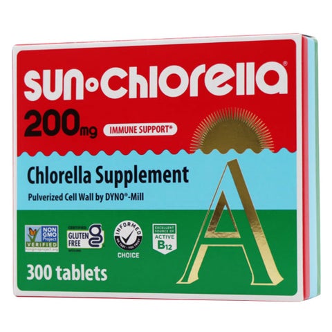 Sun Chlorella 200mg Supplement Tablets For Immune Support, Pack of 300’s