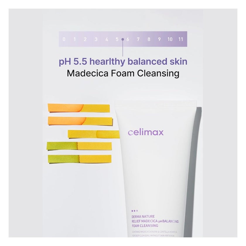 Celimax Derma Nature Relief Madecica pH Balancing Foam Cleanser 150ml