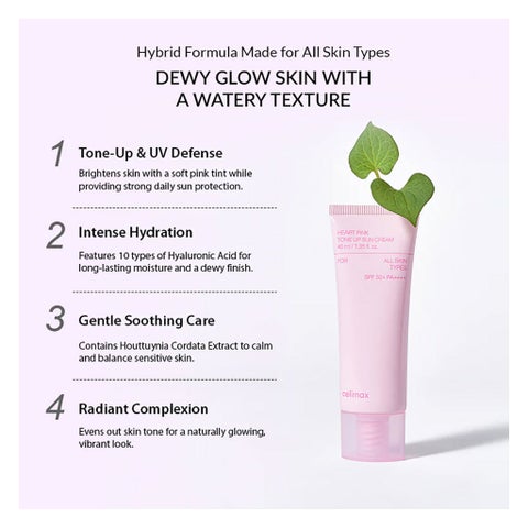Celimax Heart Pink Tone Up SPF50+ PA++++ Sun Cream 40ml