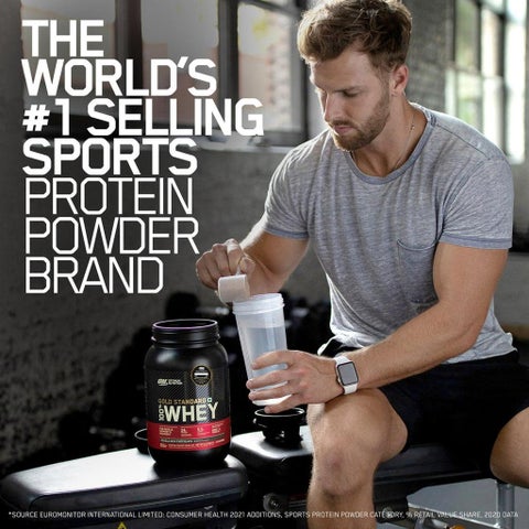 Optimum Nutrition Gold Standard 100% Whey Vanila Ice Cream Protein Powder 1lb