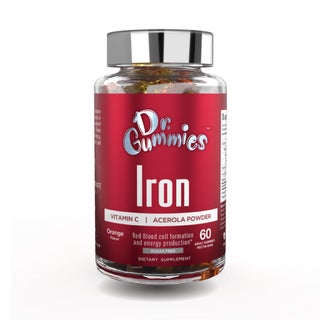 Dr. Gummies Iron Adult Gummies With Vitamin C, Pack of 60's