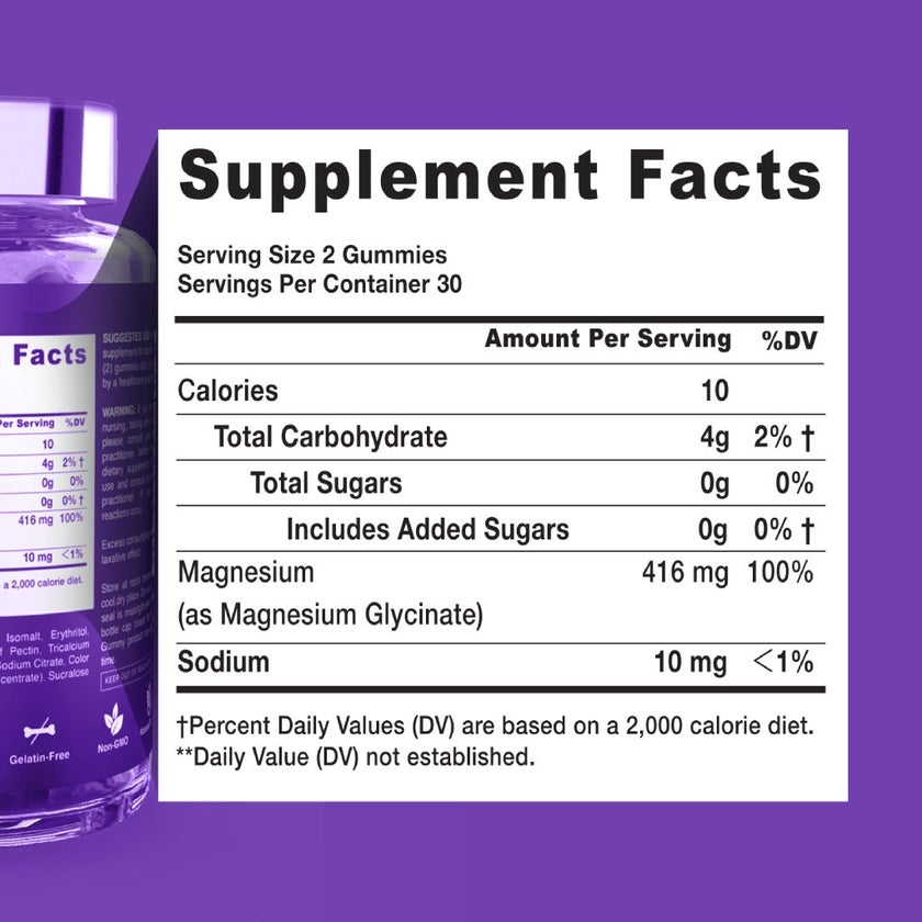 Dr. Gummies Magnesium Bisglycinate Adult Gummies, Pack of 60's