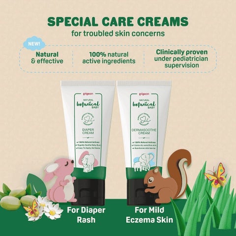Pigeon Natural Botanical Baby Dermasoothe Cream - 50ml