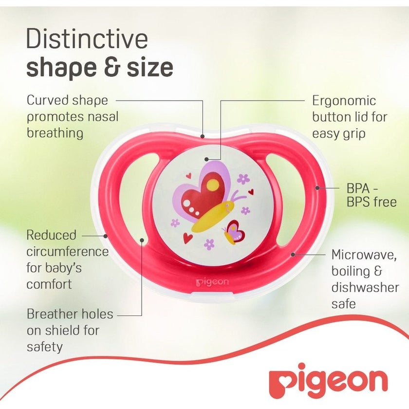 Pigeon Minilight Pacifier For 12+ Months Baby, Size - Large, Girl